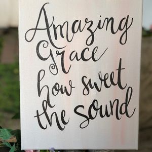 Beautiful words on canvas